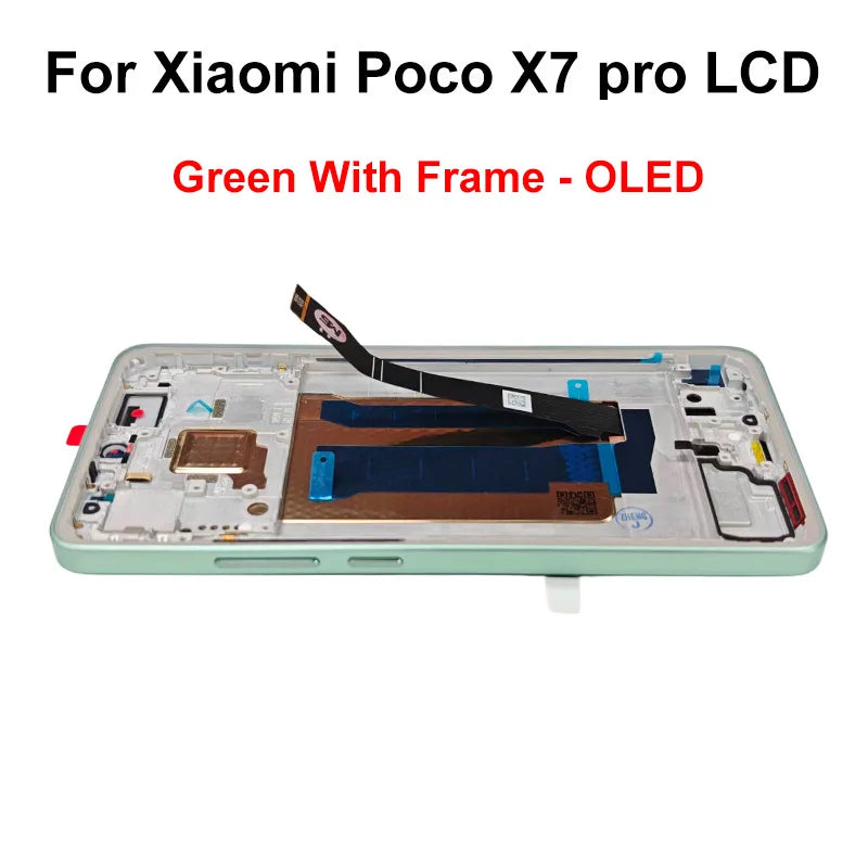 Display OLED da 6,67" per Xiaomi Poco X7 LCD 24095PCADG, display touch digitizer per Poco X7 Pro, schermo 2412DPC0AG, parti di assemblaggio
