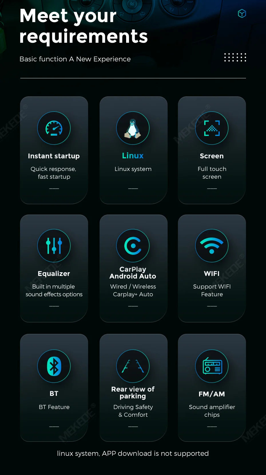 MEKED Autoradio Linux 7 Pollici con CarPlay Wireless e Android Auto per Toyota Yaris Corolla RAV4 Avensis Aygo Prius, Lettore Multimediale Universale 4K con Schermo per Telecamera Posteriore