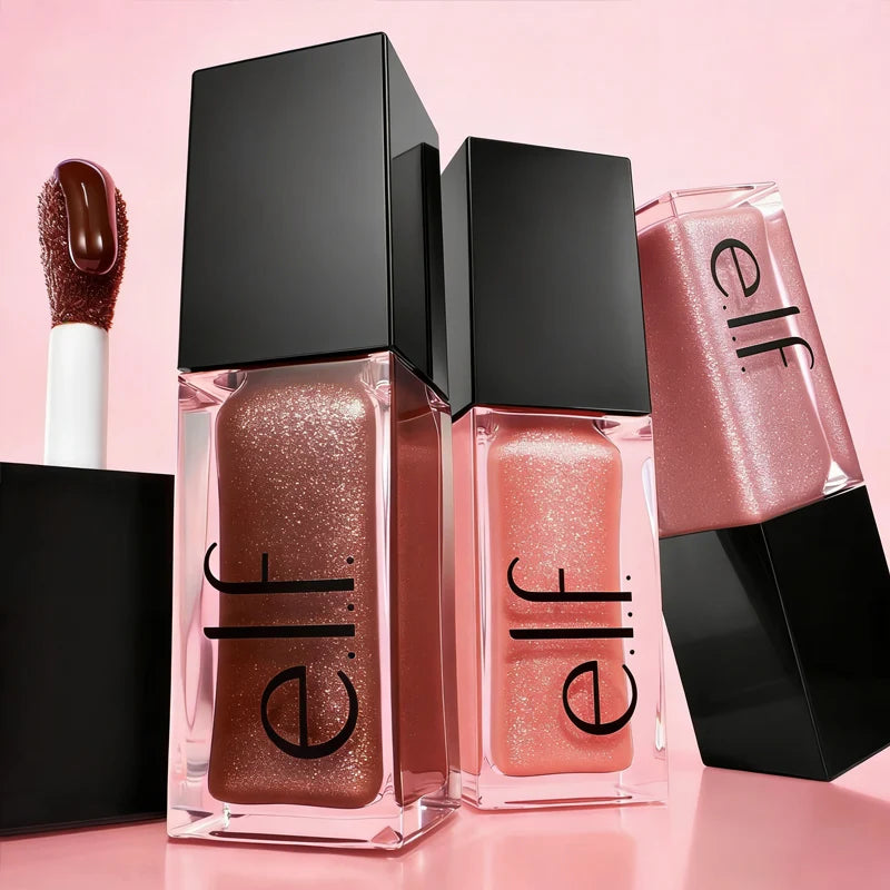 Nuovo Olio Labbra Elf in 8 Colori, Effetto Luminoso, Tinta Leggera Idratante e Filmogenica, Cosmetico per Labbra