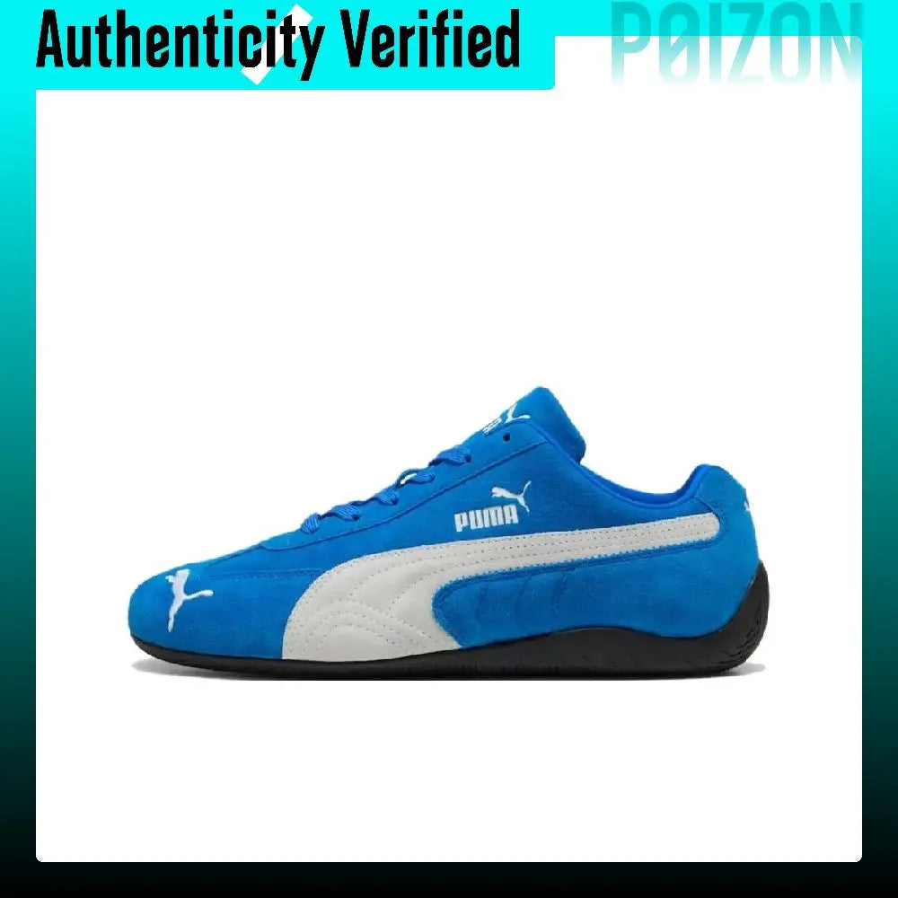 PUMA Speedcat Team Royal White Leather Scarpe Casual Basse Unisex Blu 398846-18