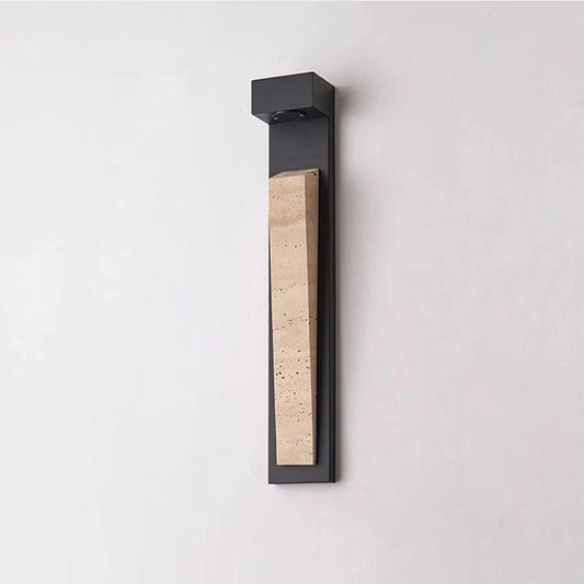 Lampada da Parete per Esterni in Pietra Naturale IP65 Resistente alle Intemperie, Illuminazione Impermeabile per Giardino, Portico, Balcone, Villa e Patio