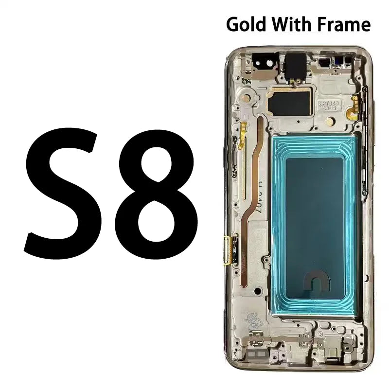 Display LCD touchscreen con telaio per Samsung S8 G950 G950F SM-G950FD e Samsung S9 G960 SM-G960F, nuovo e testato al 100%.