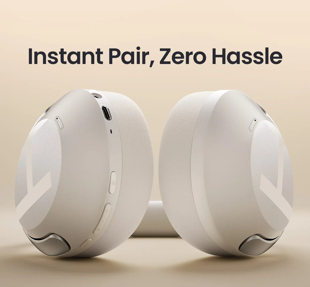 HAYLOU S40 ANC Cuffie wireless Bluetooth 6.0 Audio ad alta risoluzione Cuffie over Ear Auricolari ibridi con cancellazione attiva del rumore da 50 dB