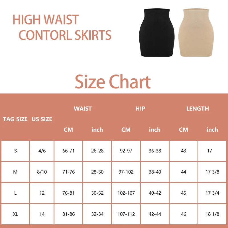 Mezze sottoveste per sotto il vestito Donna Shapewear Controllo della pancia Vita sottile Body Shaper Mezze gonne Perizoma 2 in 1 Butt Lifter Biancheria intima