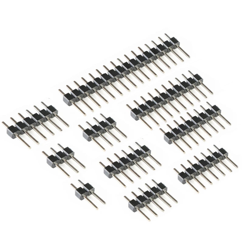 Connettore a pin singolo da 2,54 mm per scheda PCB con pin header da 2/3/4/5/6/8/10/12/20/40 pin per Arduino