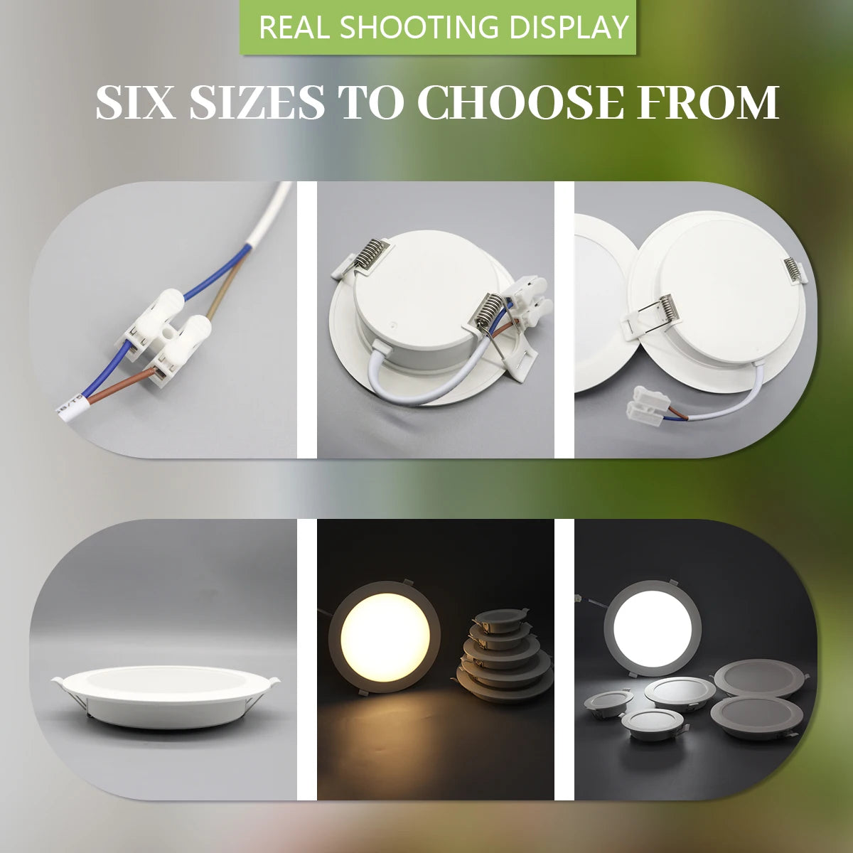 Faretto da incasso a LED da 10 pezzi 220V 110V Spot tre colori 6W 24W RA80 + faretto da incasso a soffitto a LED bianco caldo lampada a luce fredda