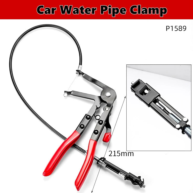 Pinze per fascette stringitubo, set di pinze per fascette stringitubo a lungo portata per filo, set di tubi flessibili per olio combustibile, acqua, strumenti automatici, riscaldatore per radiatore refrigerante e tubo dell'ac