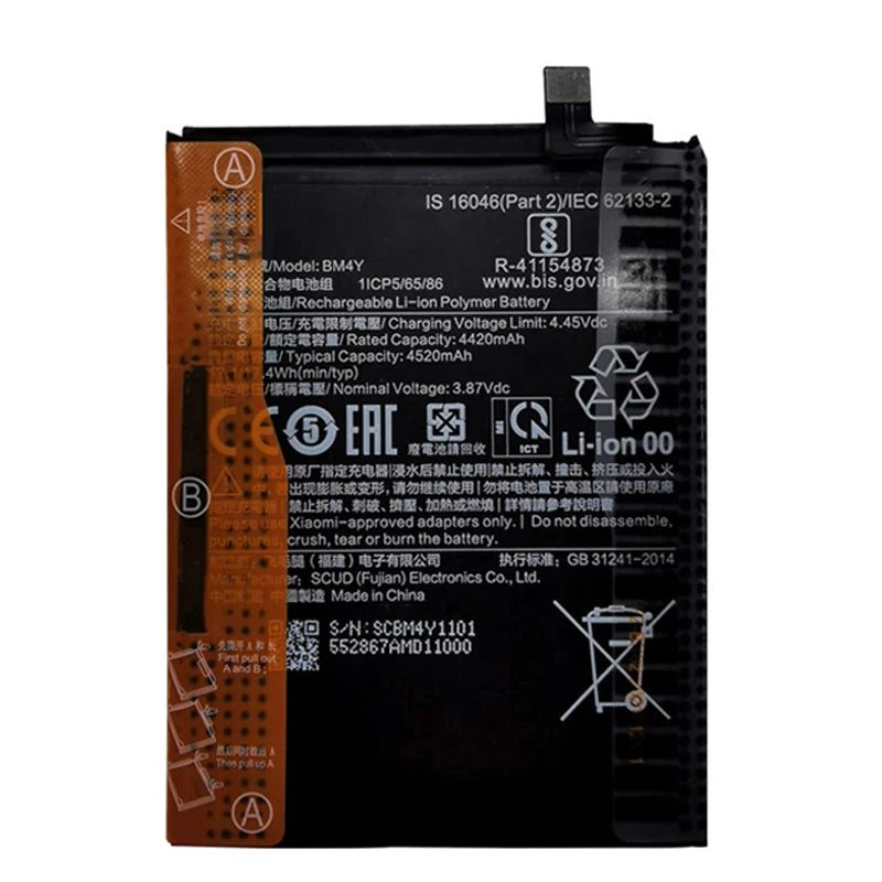 Batteria BM58 originale al 100% per Xiaomi Mi 8 9 10 11 11i 11T Ultra SE Lite Mi A3 CC9 CC9e Poco F3 Redmi K40 Pro Mix 4 batterie 5G