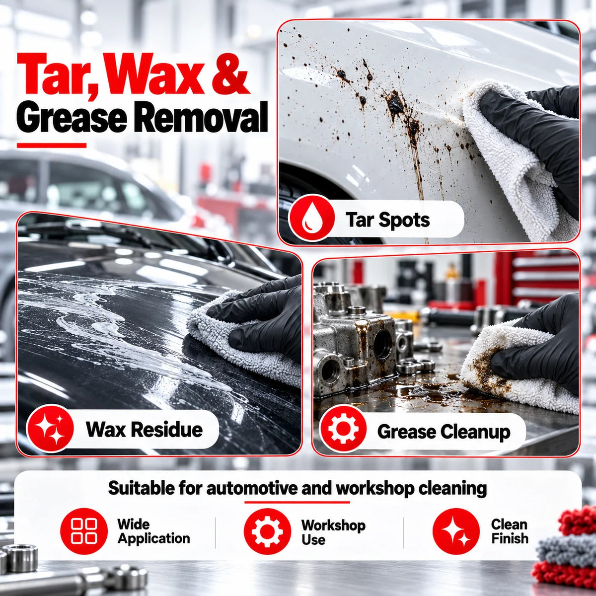 3M 08984 Detergente Rimuovi Adesivi 10mL Ricompresso, Rimuovi Residui di Colla, Adesivi, Catrame, Cera e Grasso per Officina di Detailing Auto