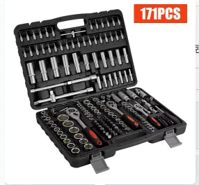 Set di 799 utensili meccanici per la riparazione domestica, kit di attrezzi manuali con chiavi e bussole, con carrello avvolgibile, utensili manuali in acciaio legato per la manutenzione meccanica di casa e auto, ideale come