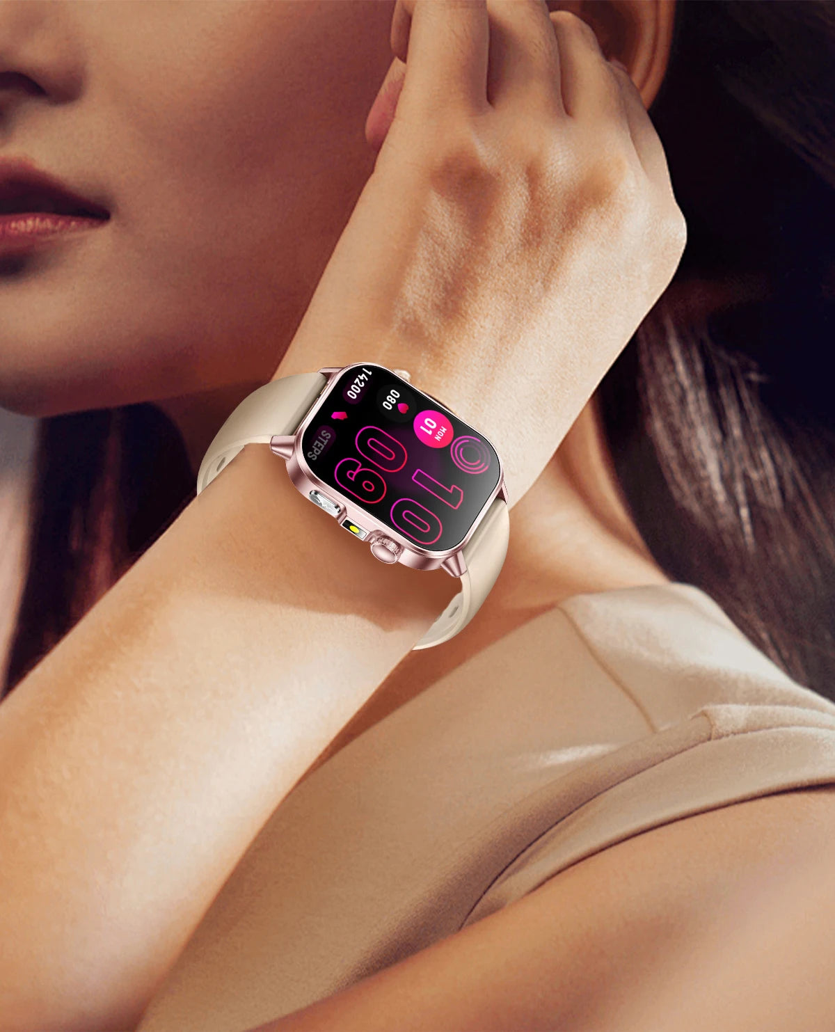 Nuovo Smartwatch per Uomo con Diagnosi ECG Accurata, Misurazione di Pressione Sanguigna, Ossigeno nel Sangue, Grasso nel Sangue, Acido Urico, Temperatura, Chiamate Bluetooth