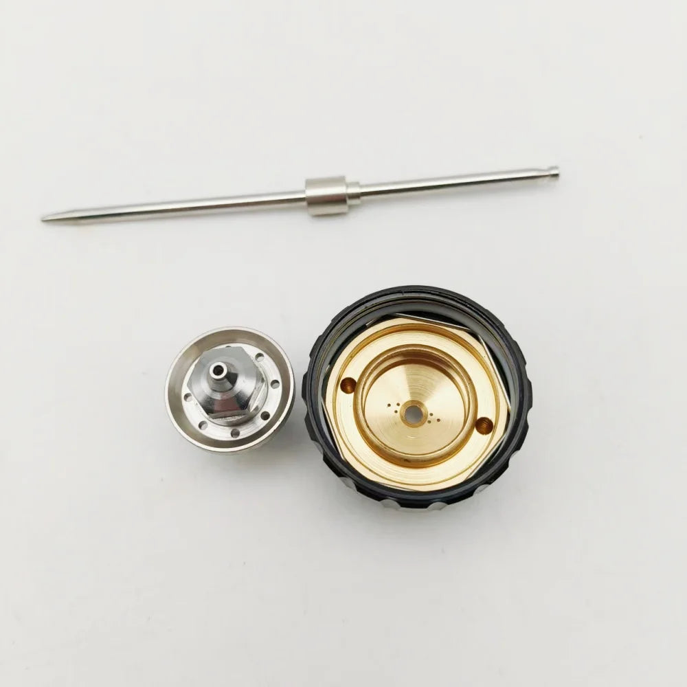 Pistola a spruzzo 1500P Kit ugelli 1,7 mm Tappo pistola per vernice Ugello Ago in tre pezzi
