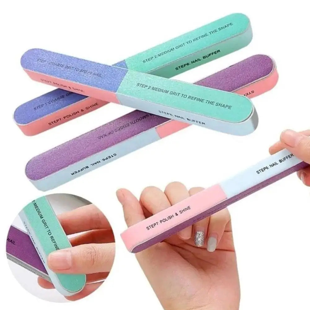 1 pz Lima per Unghie Professionale 7-in-1 per Rimuovere le Imperfezioni della Superficie delle Unghie, Lucidare e Levigare, Strumenti per Manicure e Bellezza delle Unghie U0Q52028