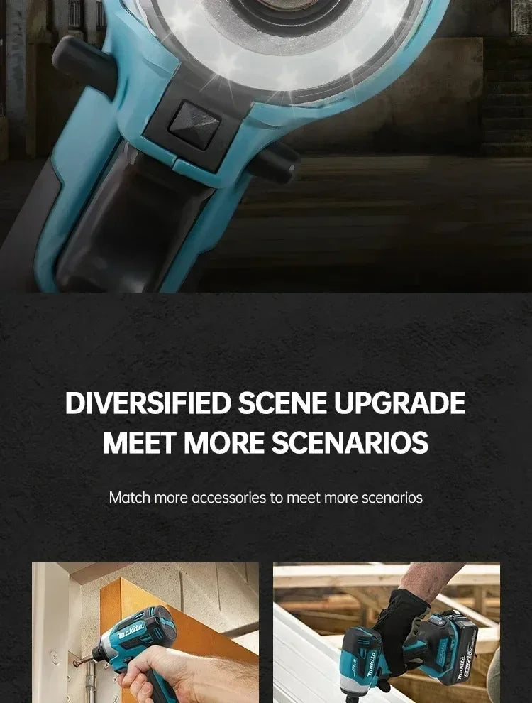 Makita DTD173 Blu 18V Avvitatore a Impulsi Brushless agli Ioni di Litio, Utensile Multifunzione, Trapano, Utensile Elettrico con Batteria 18650