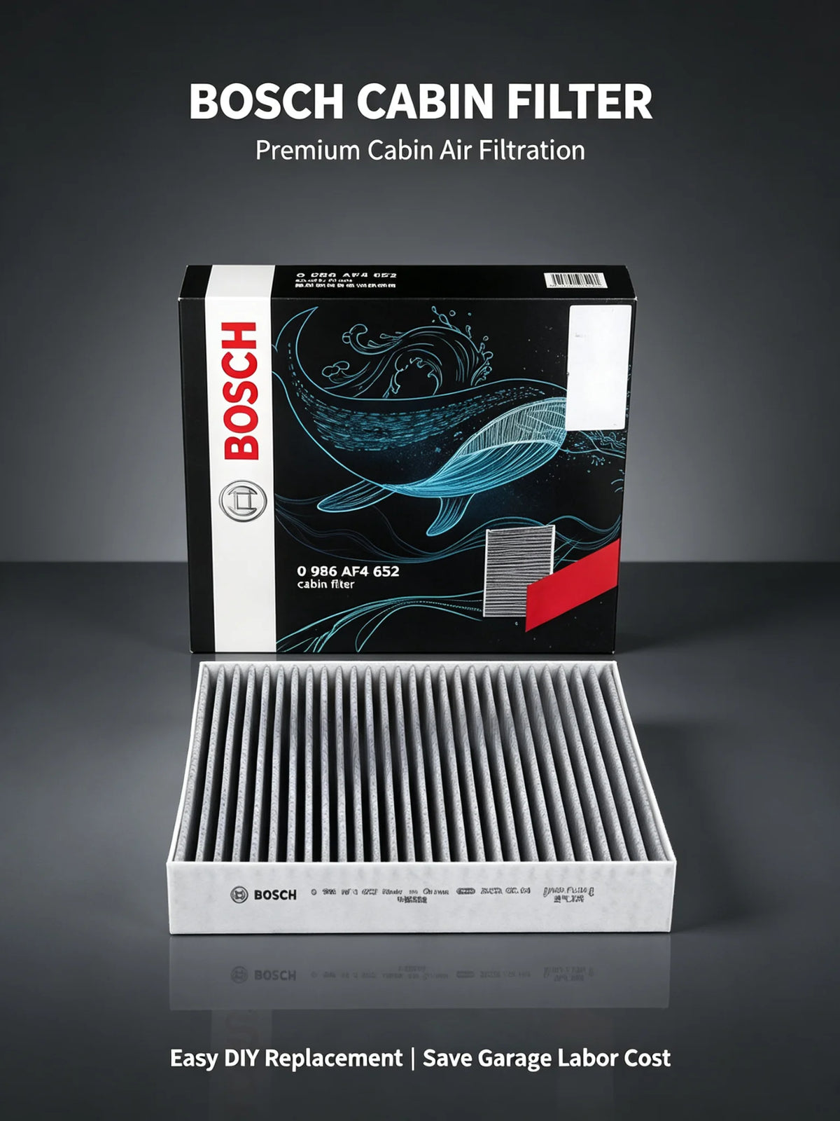 Filtro abitacolo attivo Bosch AF4652 per Nissan Rogue/X-Trail, Kicks, Altima, Juke, Micra, per Renault Clio, Captur, Sandero【OE:272773151R】