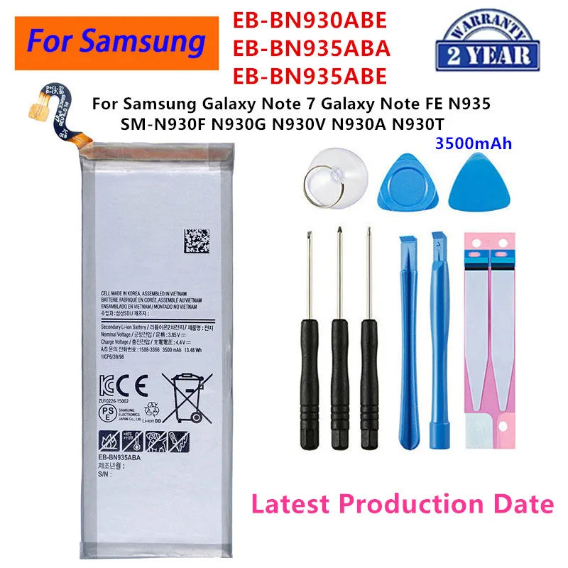 Batteria EB-BN970ABU BN920ABE BN965ABU BN920 BN950 per Samsung Galaxy Note X 5G/Note 10 Lite/Note 9 8 7 Note FE/Note 5