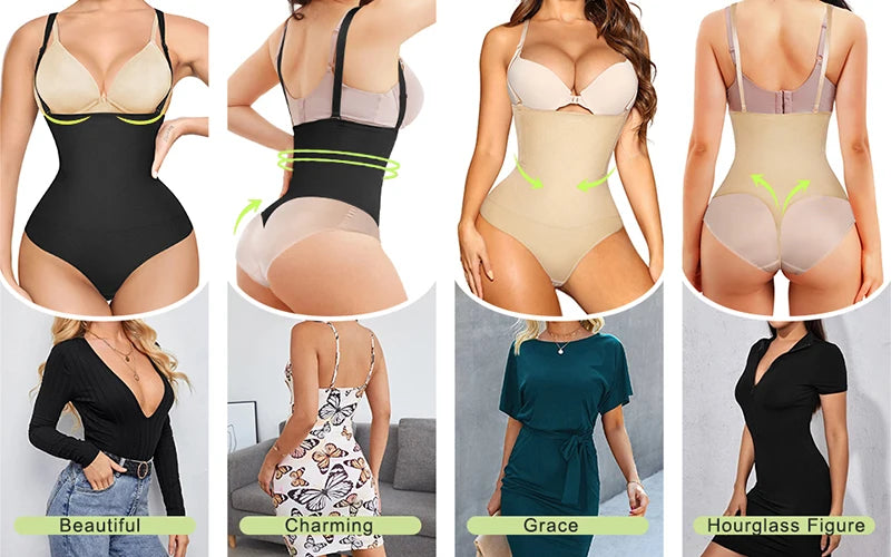 Body Modellante Donna Contenitivo Integrale, Intimo Modellante Contenitivo Pancia, Solleva Glutei Push-Up, Corsetto Contenitivo Addominale