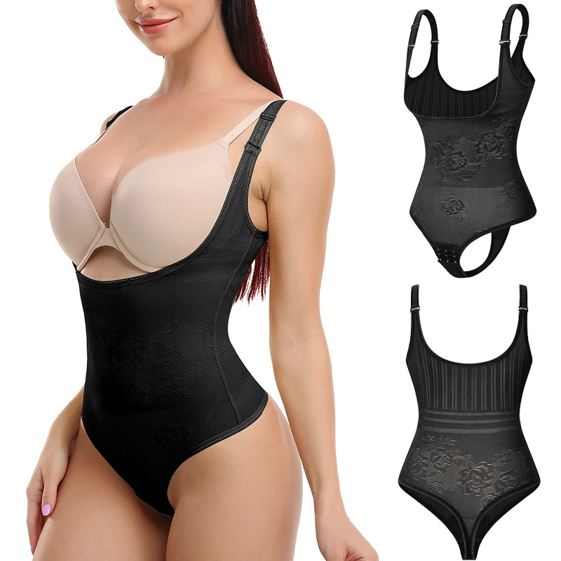Body modellante sexy a perizoma da donna, contenitivo snellente per tutto il corpo, corsetto modellante vita, controllo pancia, intimo modellante e contenitivo