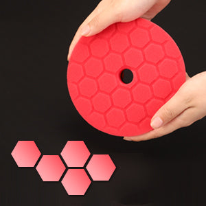 SPTA 1PC 3"(80mm)/5"(125mm)/6"(150mm) Smussato Hex-Logic Auto Spugna Lucidatura Tampone di Schiuma Per DA/RO/GA Buffer Lucidatore