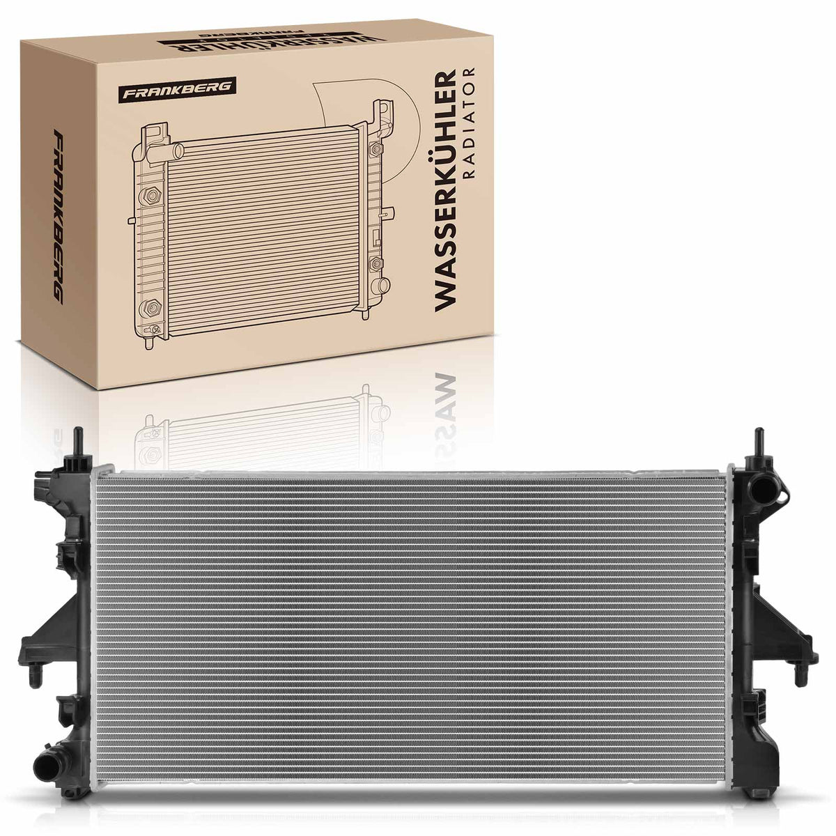 Radiatore Acqua Motore Frankberg 1X per Fiat Ducato Pianale/Telaio 250 2.3L Anno 2006 in poi 606347 1349736080