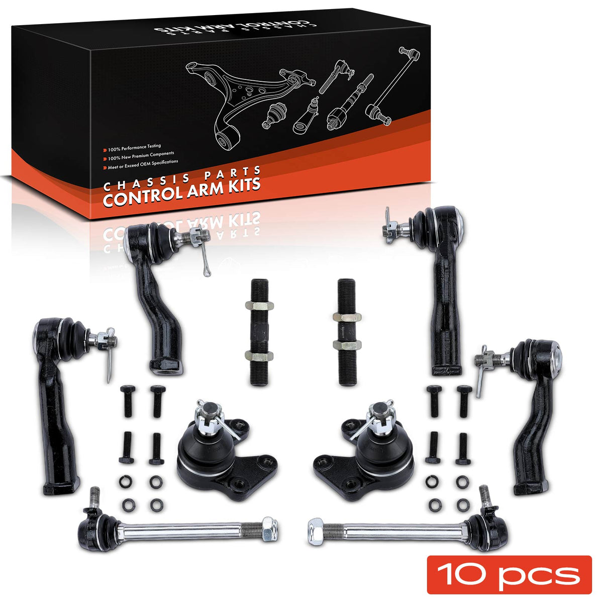 Frankberg 10x Braccio di Controllo Sospensione Asse Anteriore Sinistro Destro per KIA Sportage SUV K00 2.0L 1998-2004 K9889 ES3487