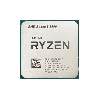 Processore Desktop AMD Ryzen 5 5600, 6C/12T, 4.4GHz, 32MB Cache, AM4, Senza Dissipatore Incluso
