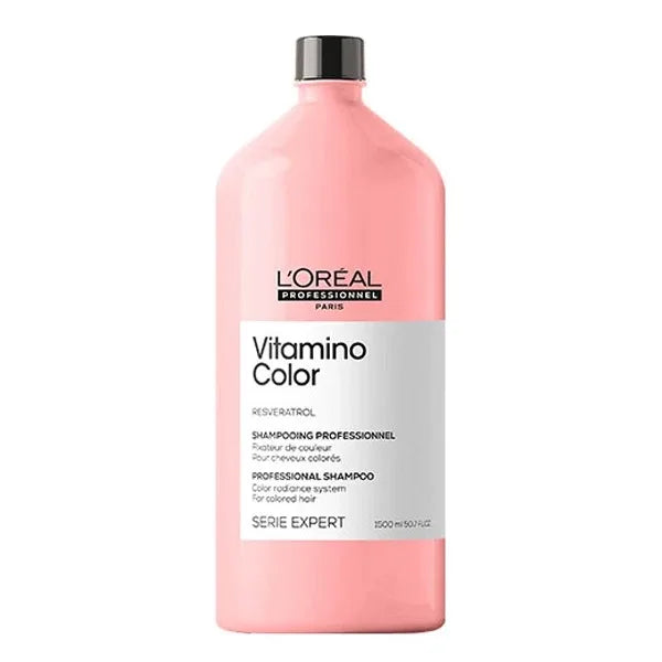 L'Oréal Professionnel Paris Shampoo Professionale per Capelli Colorati Vitamino Color Serie Expert, Formula Anti-sbiadimento 500 ml / 1500 ml