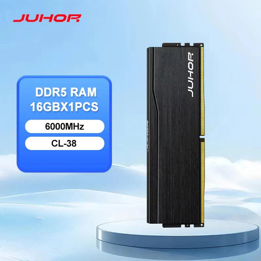 JUHOR RAM DDR5 16GB 6000MHz Memoria per Computer Desktop da Gaming Fai-da-te