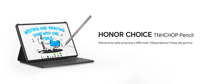 HONOR CHOICE penna per HONOR Pad 10/9/X9a, ad alta sensibilità, Palm Rejection, penna touch per tablet con rilevamento dell'inclinazione, penna capacitiva con 1 punta di ricambio