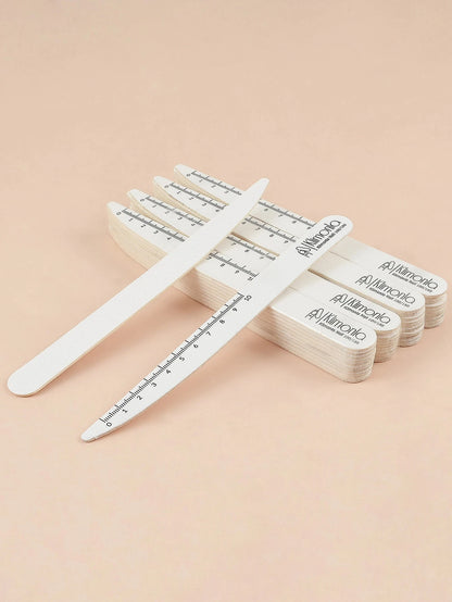 10/50/100 Pezzi di Lime per Unghie Professionali 100 180 in Legno Bianco, Carta Abrasiva per Unghie, Set di Strumenti per Manicure e Salone