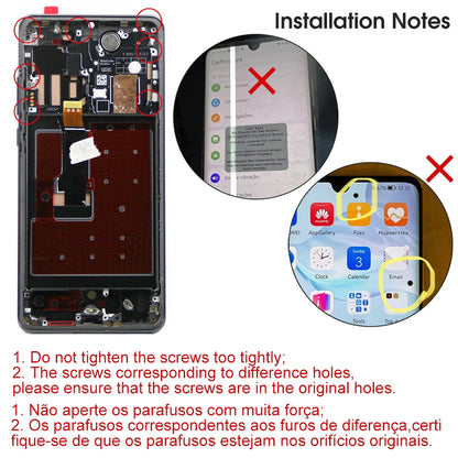 Schermo OLED per pantalla Huawei P30 Pro Display LCD Touch Screen digitale con impronta digitale per sostituzione Huawei P30 Pro VOG-L29