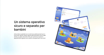 HONOR Pad X8b, tablet versione UE, batteria da 10.100 mAh, display HONOR Eye Comfort FullView da 11 pollici, chipset Snapdragon a 6 nm, struttura in metallo resistente, tablet Android