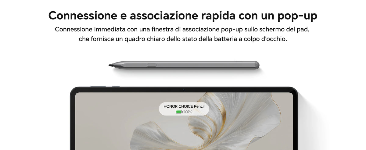 HONOR CHOICE penna per HONOR Pad 10/9/X9a, ad alta sensibilità, Palm Rejection, penna touch per tablet con rilevamento dell'inclinazione, penna capacitiva con 1 punta di ricambio