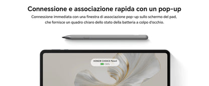 HONOR CHOICE penna per HONOR Pad 10/9/X9a, ad alta sensibilità, Palm Rejection, penna touch per tablet con rilevamento dell'inclinazione, penna capacitiva con 1 punta di ricambio