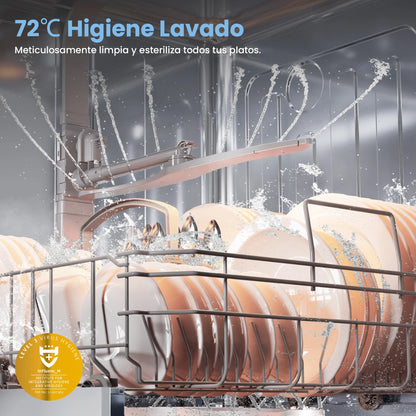 Comfee Lavastoviglie da Incasso a Grande Capacità, Interno in Acciaio Inox, Molteplici Programmi di Lavaggio, Funzionamento Silenzioso, Lavastoviglie a Risparmio Energetico per l'Aggiornamento della Cucina di Casa