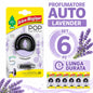 Confezione da 6 o 12 Arbre Magique POP Lavanda, profumatori auto solidi, fragranza decisa e fresca, formato scorta per auto, furgone, armadio e piccoli ambienti