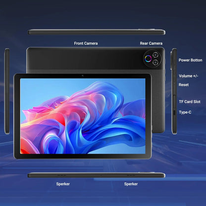 Kb1001L 10.1" HD 800*1280 Android 16 |     20GB di RAM (3+17GB) + 64GB di ROM, processore A333, batteria da 5000mAh, Type-C 5V 2A |     Set completo: tastiera, mouse, astuccio per penne, cuffie, disponibile in magazzin