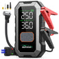 Avviatore di Emergenza per Auto con Compressore d'Aria Senza Fili, Gonfiatore Pneumatici, Booster Batteria con Power Bank e Torcia LED, Avviatore 12V per Tutti i Veicoli a Benzina o Diesel fino a 10.0L, Avviatore di Emergenza
