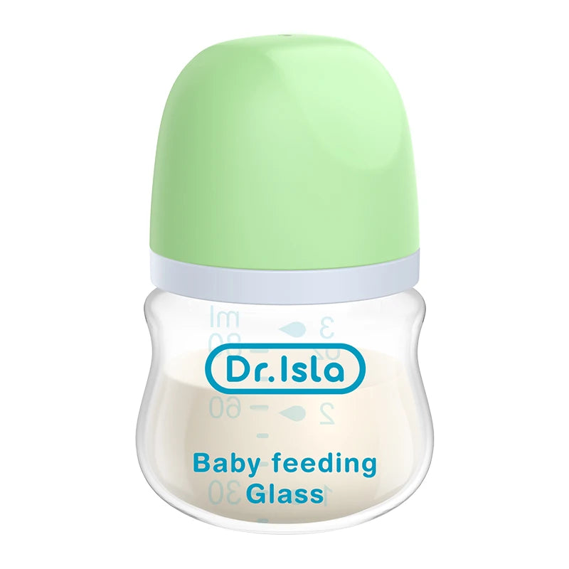 MAMIJOY 1PCS Biberon per Neonati 90ML/160ML Biberon in Vetro Anti-flatulenza Biberon per l'Alimentazione del Latte Senza BPA per Neonati