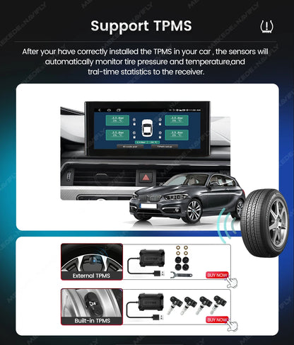 MEKEDE 8.8 "CarPlay Auto Android 14 Autoradio Radio Per Audi Q5 2010-2017 8 Core BT di Navigazione GPS DSP WIFI Lettori Multimediale