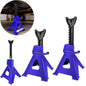 Set di 2 cavalletti per veicoli pesanti da 3 tonnellate, cavalletti di sicurezza a cricchetto per camion, altezza regolabile 29–43 cm, attrezzi di supporto per cambio pneumatici per camion, SUV e camper (due pezzi per confe