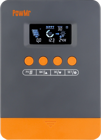 PowMr EU MPPT 45A 35A 25A Regolatore di carica solare 12V 24V Auto 100V Regolatore di pannello Regolatore Piombo-acido/Batteria al litio