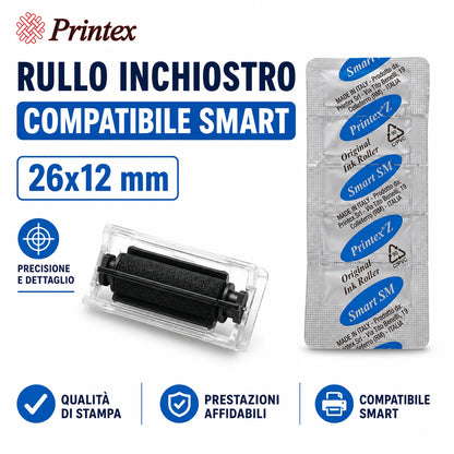 Confezione da 1 pack Tampone Inchiostratore Smart SM BL5, 5 Tamponi inchiostratori di ricambio per Etichettatrice e Prezzatrice