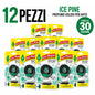 Confezione da 6 o 12 Arbre Magique POP Ice Pine o Green Mint, profumatori auto solidi assortiti, fragranza decisa e fresca, formato scorta per auto, furgone, armadio e piccoli ambienti