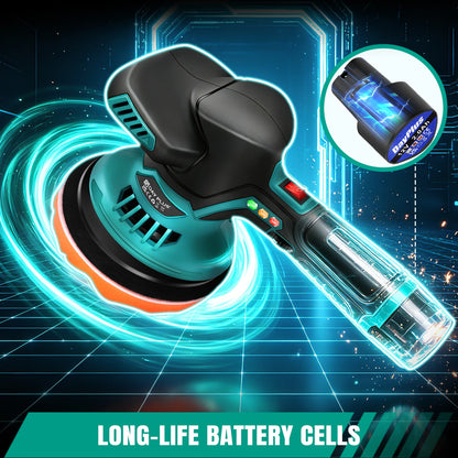 Lucidatrice Senza Fili 12V 800W, 6 Velocità Variabili 2800-6000RPM, Batteria al Litio Portatile, Strumento per Lucidatura Auto, Rimozione Graffi, Finitura a Specchio, Lucidatrice per Dettagli Auto