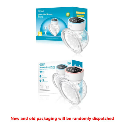 MAMIJOY Tiralatte elettrici indossabili 4 modalità 12 livelli Tiralatte portatile a mani libere Comfort silenzioso con flangia da 19/24 mm EB26
