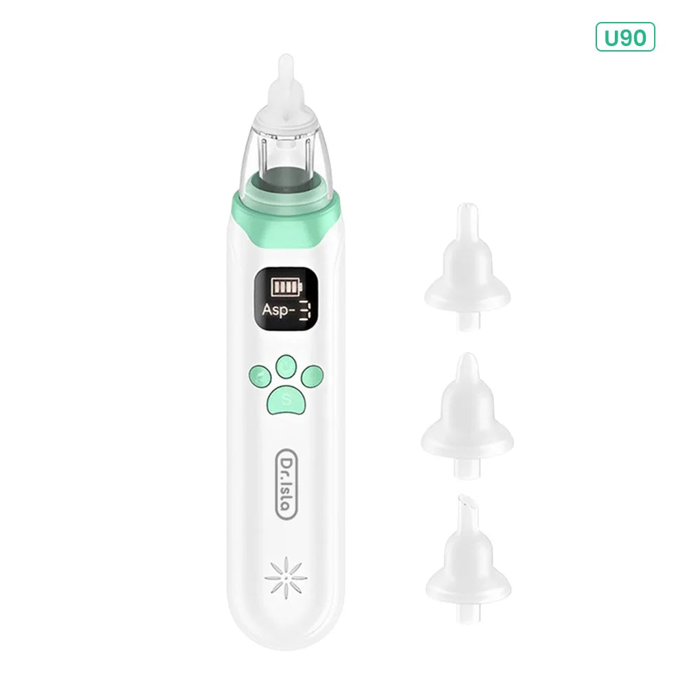 MAMIJOY Aspiratore nasale elettrico per bambini, pulitore nasale silenzioso per neonati, per ostruzioni e rinite, aspiratore nasale per neonati U94
