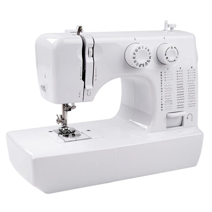 Macchina da cucire elettrica mini fai-da-te per uso domestico, 45 punti, con kit da cucito da 42 pezzi, braccio libero per cucire polsini e maniche, EU