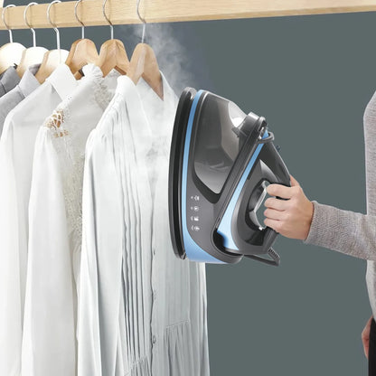 Ferro da Stiro Verticale e Portatile 2 in 1 da 2000W con Serbatoio Acqua da 1.1L, Rimuovi Pieghe Rapido, Anti-Goccia