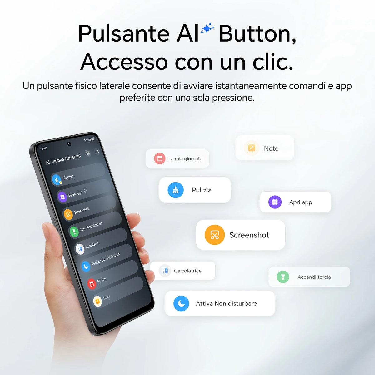 HONOR 400 Smart 4G Smartphone Dual SIM NFC Android 15, 6500mAh Dual Cell Batteria, 108MP+2MP con Pulsante AI Telefono, 6.77 Pollici 120 Hz Comfort Display, 5 stelle SGS&IP65